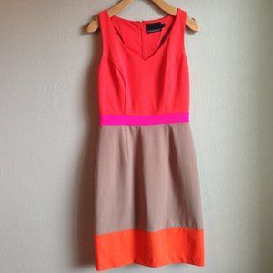 Cynthia Rowley Color Block Dress Sz XS EUC